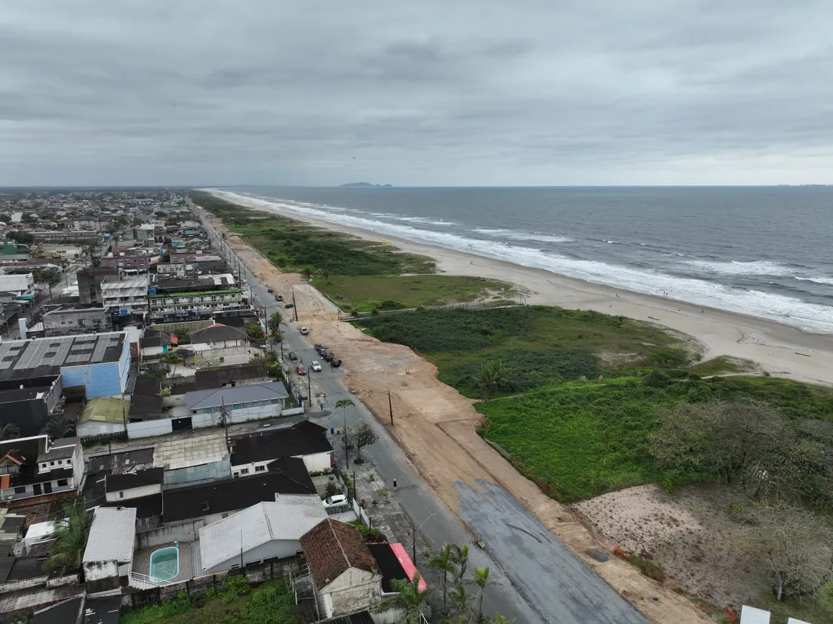 Obras na orla de Pontal do Paraná chegam a 37% de execução