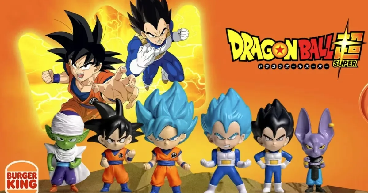 Burger King lança coleção de Dragon Ball Super com seis miniaturas