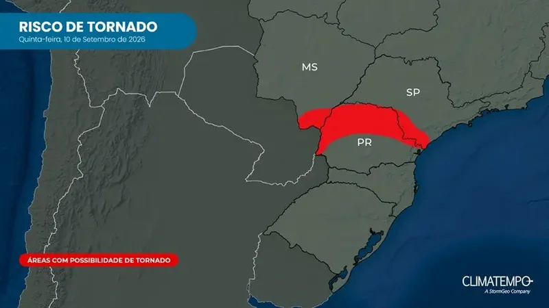 Rio Iguaçu sobe e Paraná mantém alerta para granizo, ventos e tornados