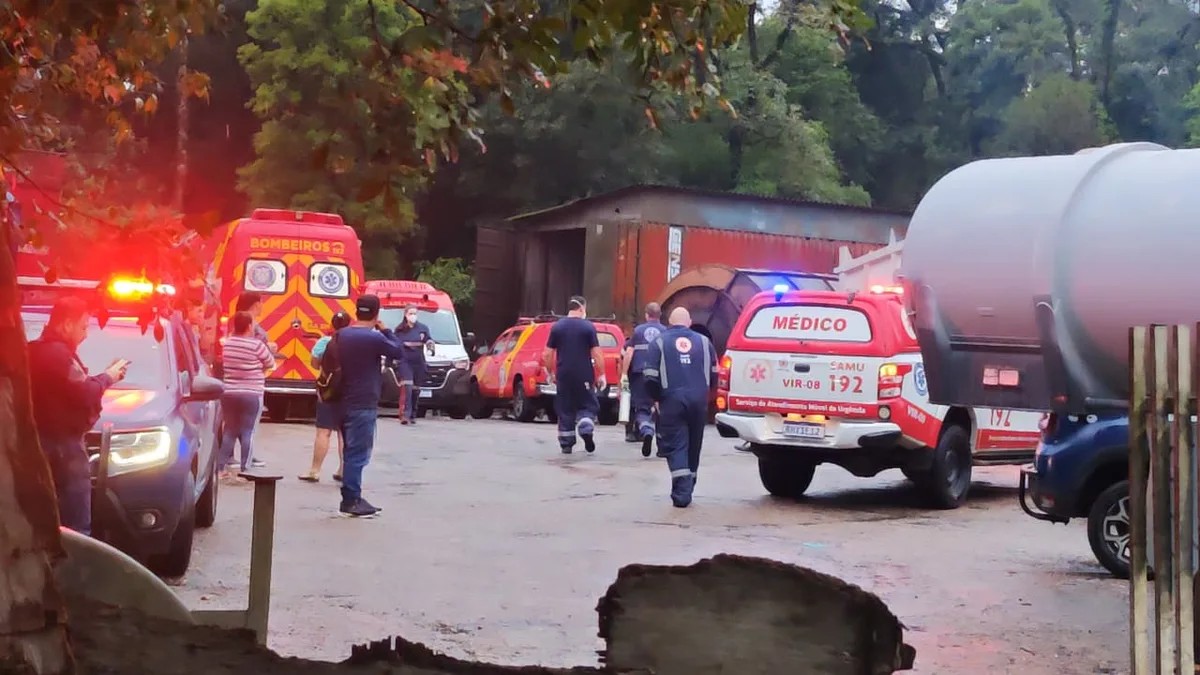 Dois trabalhadores são intoxicados durante pintura de caminhão-tanque em Araucária