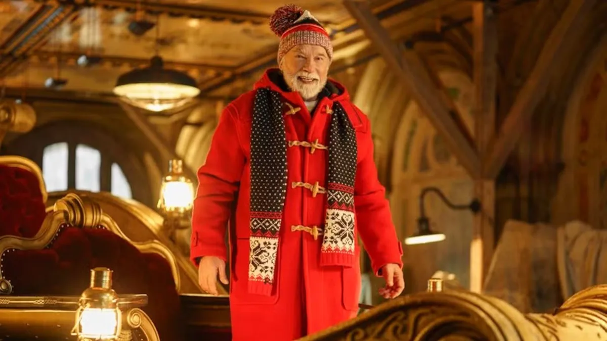 Arnold Schwarzenegger enfrenta roubo do saco de Papai Noel em novo filme