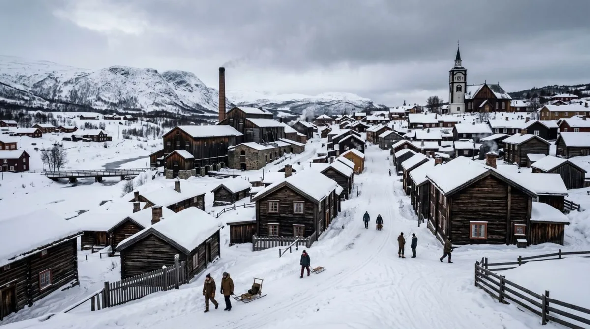 Røros mantém casas de madeira e memória de uma mineração iniciada em 1644
