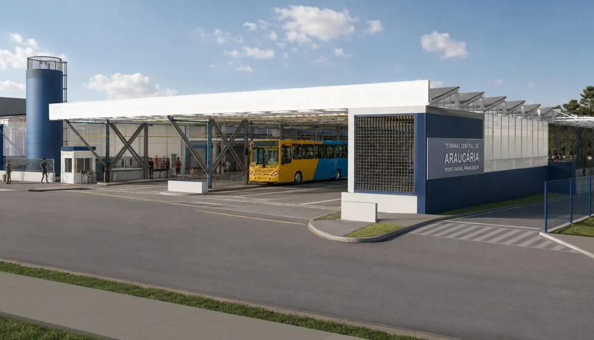 Terminal Central de Araucária terá reforma e ampliação de R$ 26,5 milhões