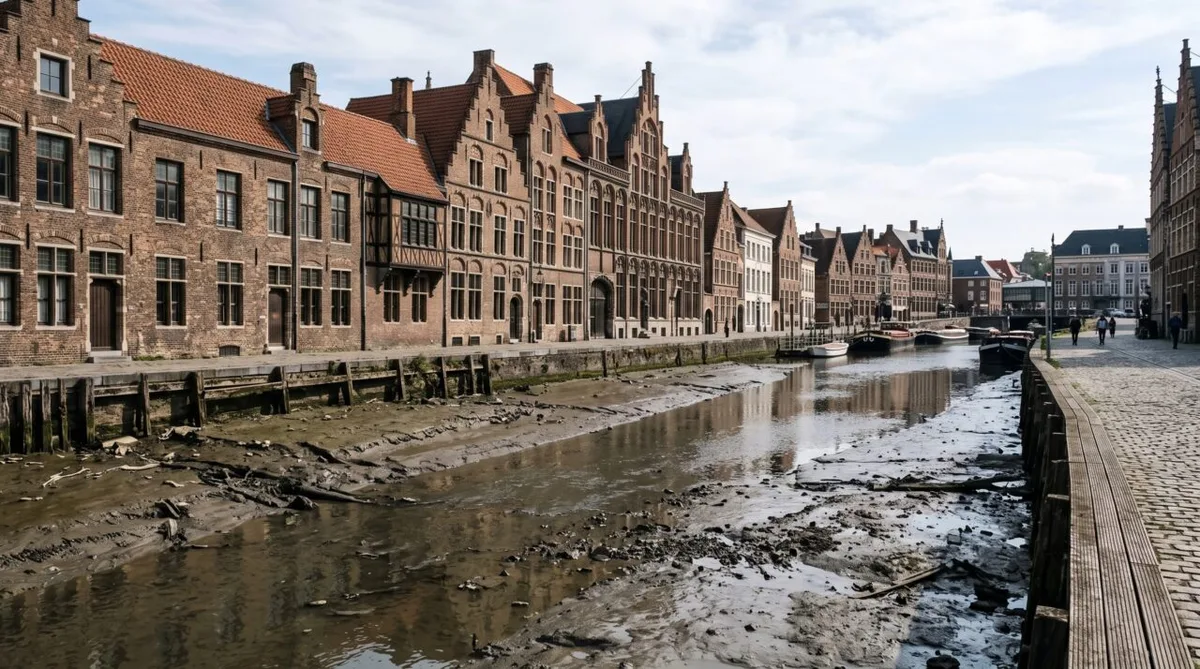 O assoreamento que preservou o centro medieval de Bruges