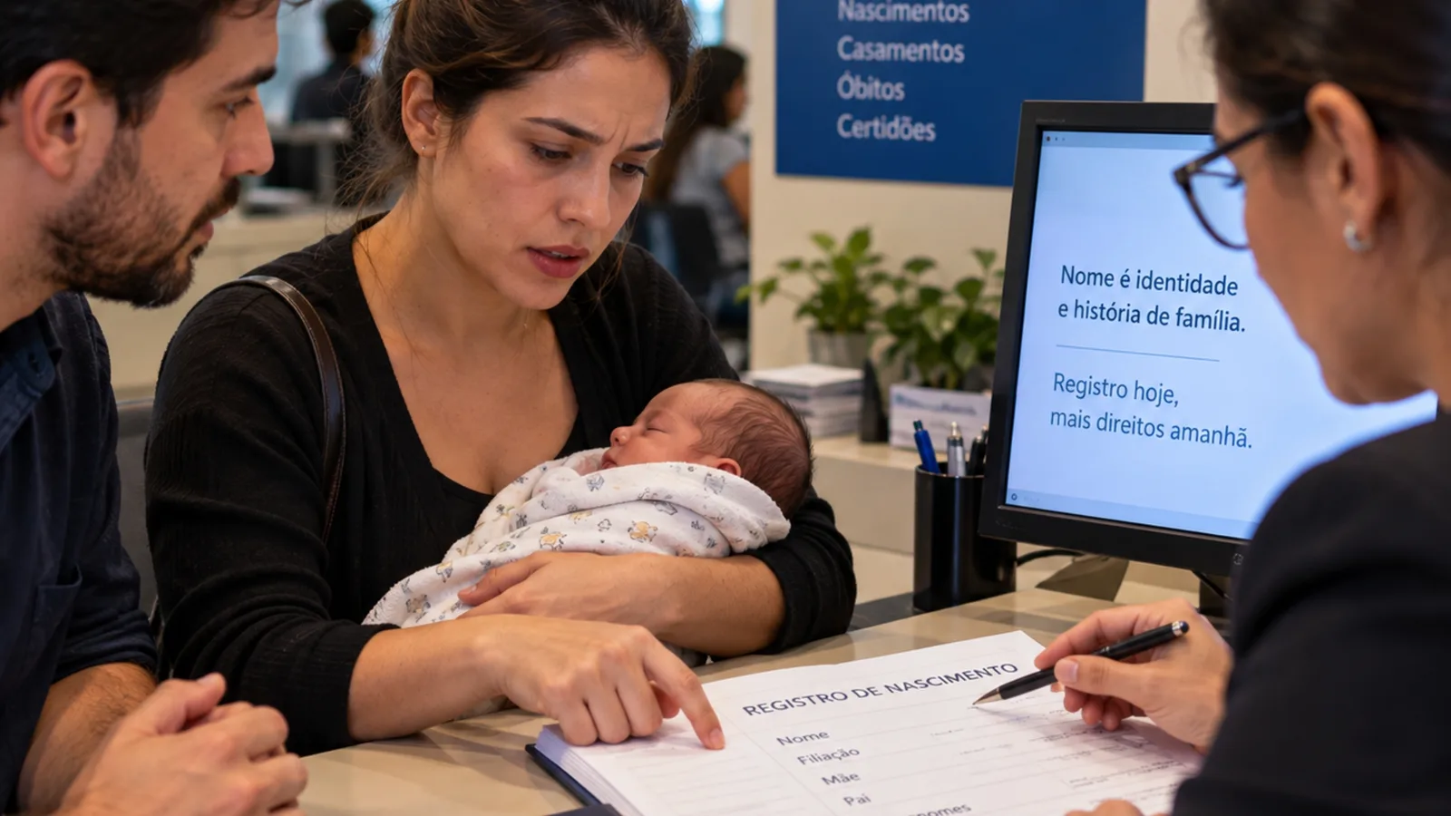 Sobrenome paterno não tem preferência obrigatória no registro de crianças
