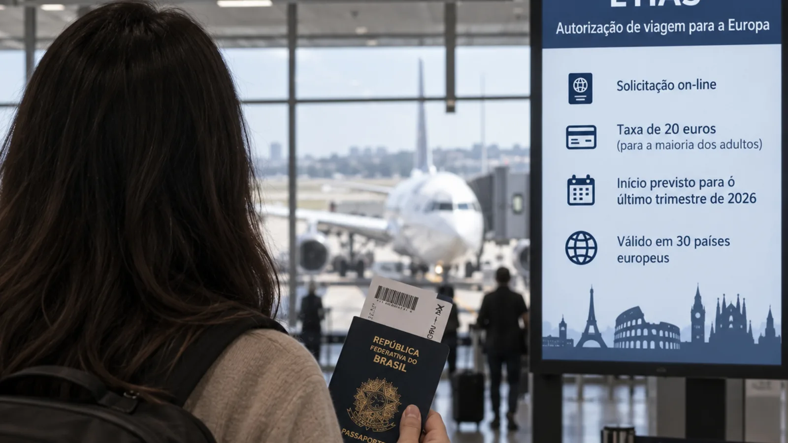 Autorização prévia será exigida de brasileiros em viagens curtas à Europa