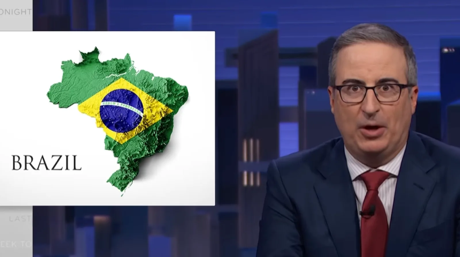 John Oliver relaciona tarifas de Trump a avanço de Lula e critica cenário eleitoral brasileiro