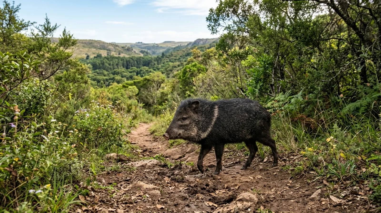 Cateto volta a viver livre no Uruguai após um século fora da natureza