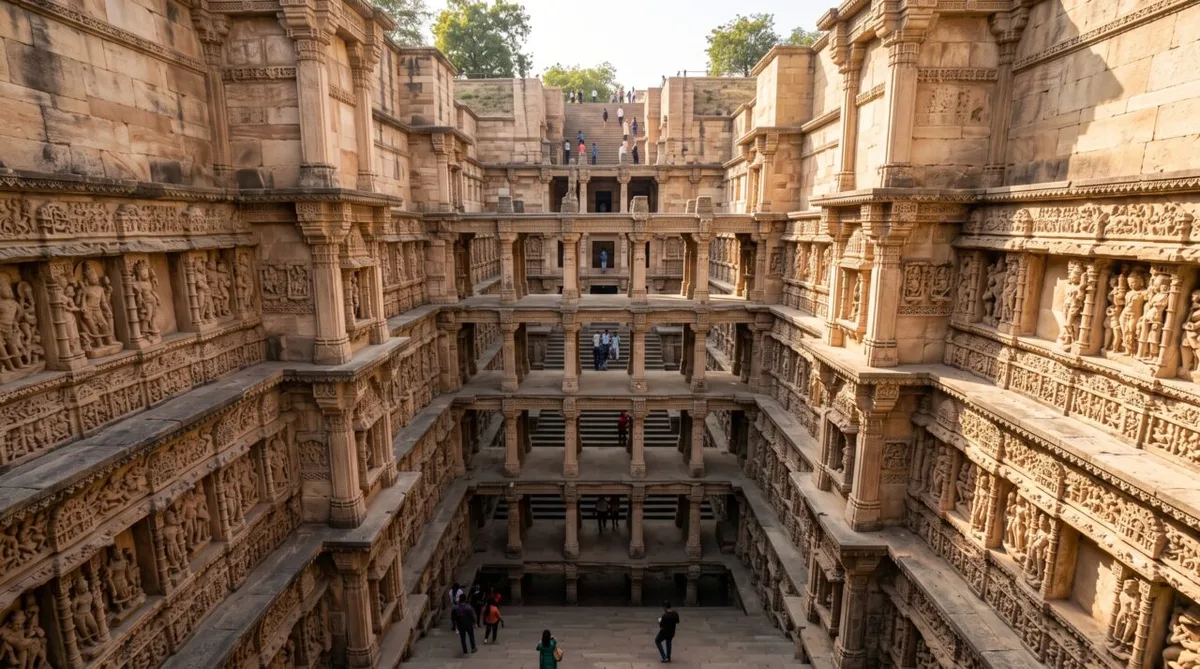 Rani-ki-Vav transforma o acesso à água em percurso de arte e arquitetura