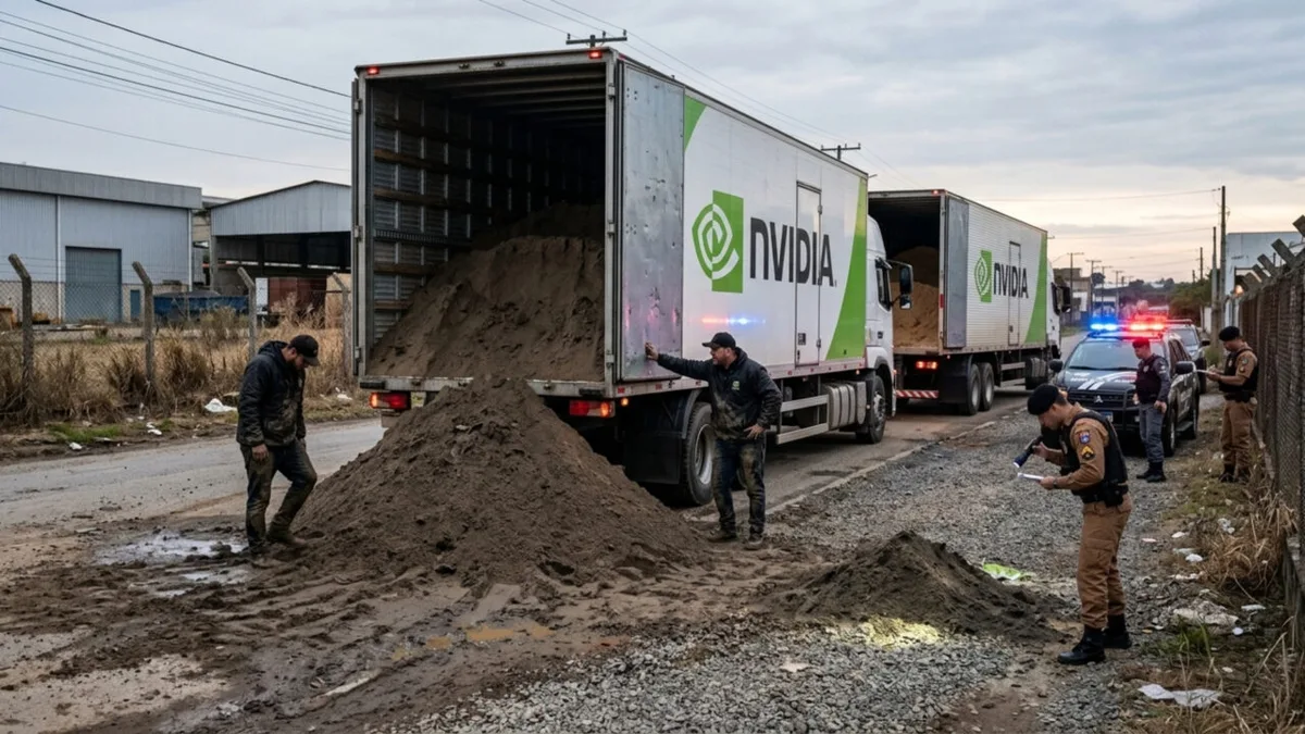 Reboques roubados em Newark levavam areia usada em testes autônomos
