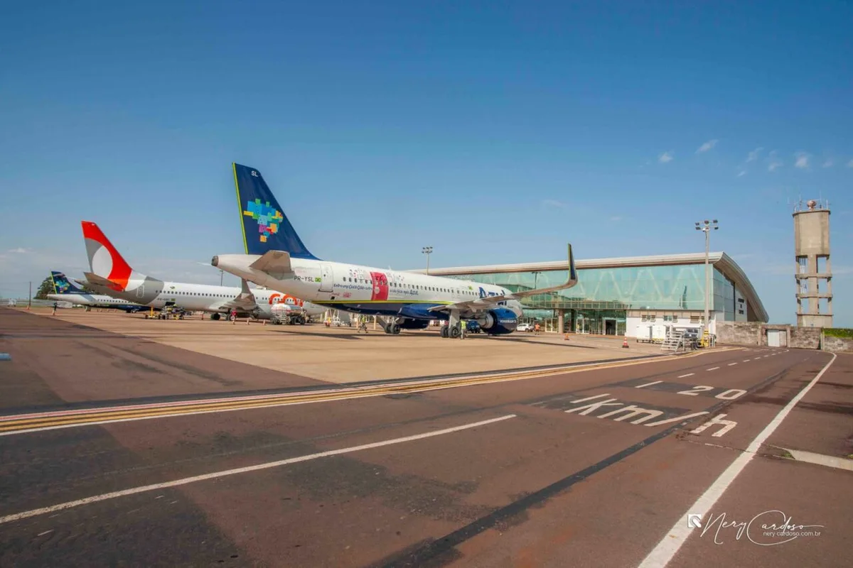 Aeroporto de Cascavel prevê R$ 100 milhões em expansão e mais voos