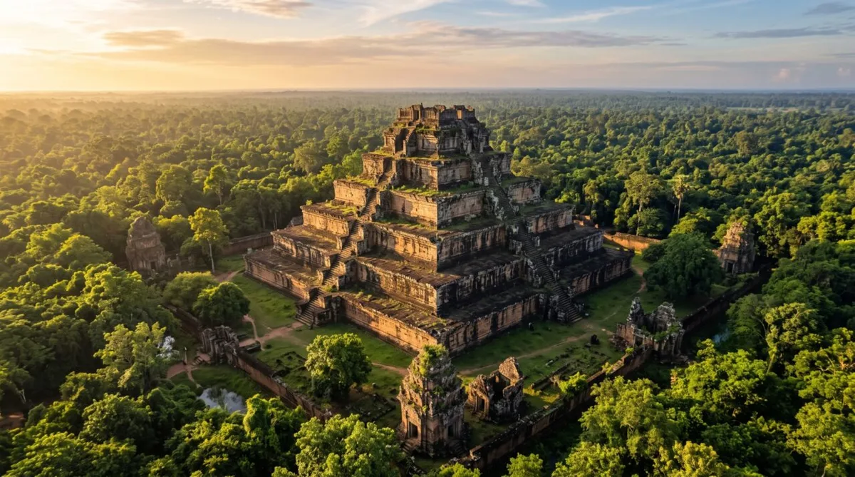 Koh Ker revela uma fase breve e monumental do Império Khmer