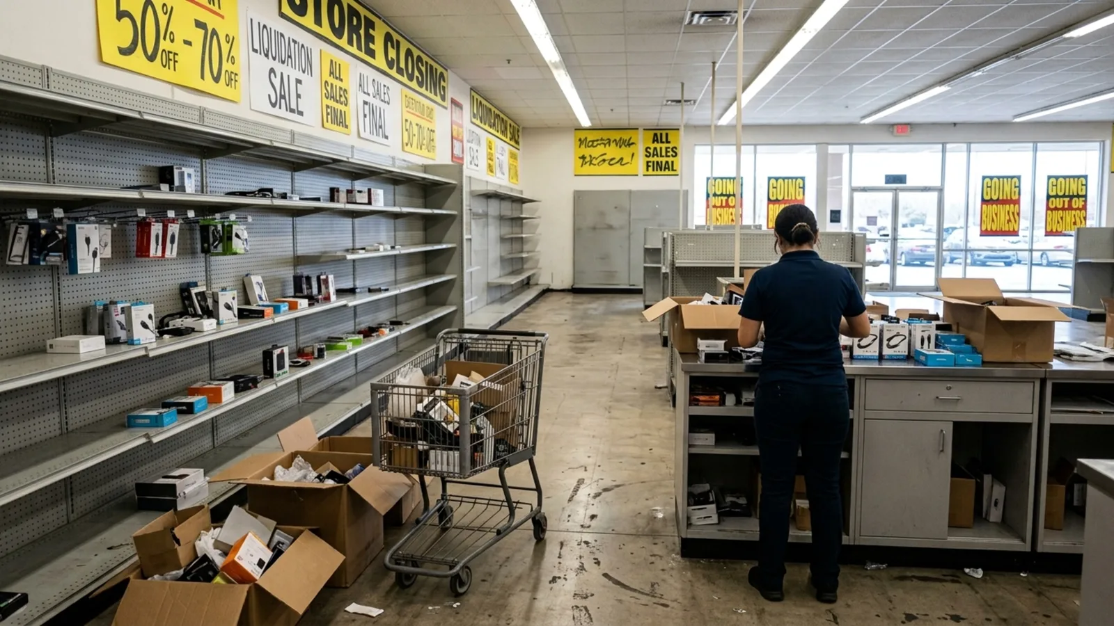 Sem crédito, Ultimate Electronics encerra operação após liquidação de estoques