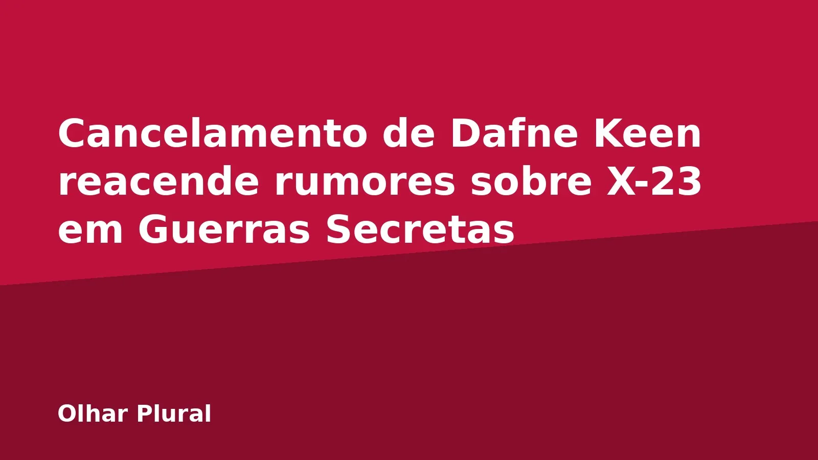 Cancelamento de Dafne Keen reacende rumores sobre X-23 em Guerras Secretas
