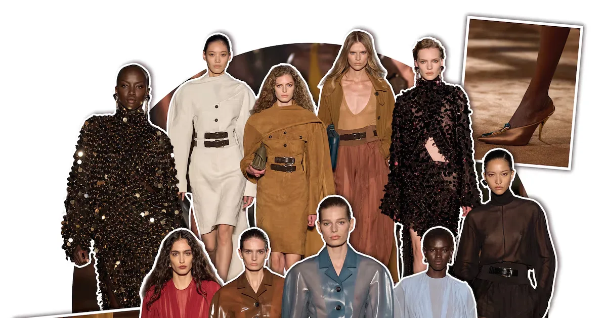 Maximilian Davis transforma o arquivo da Ferragamo em uma moda de tensão e movimento