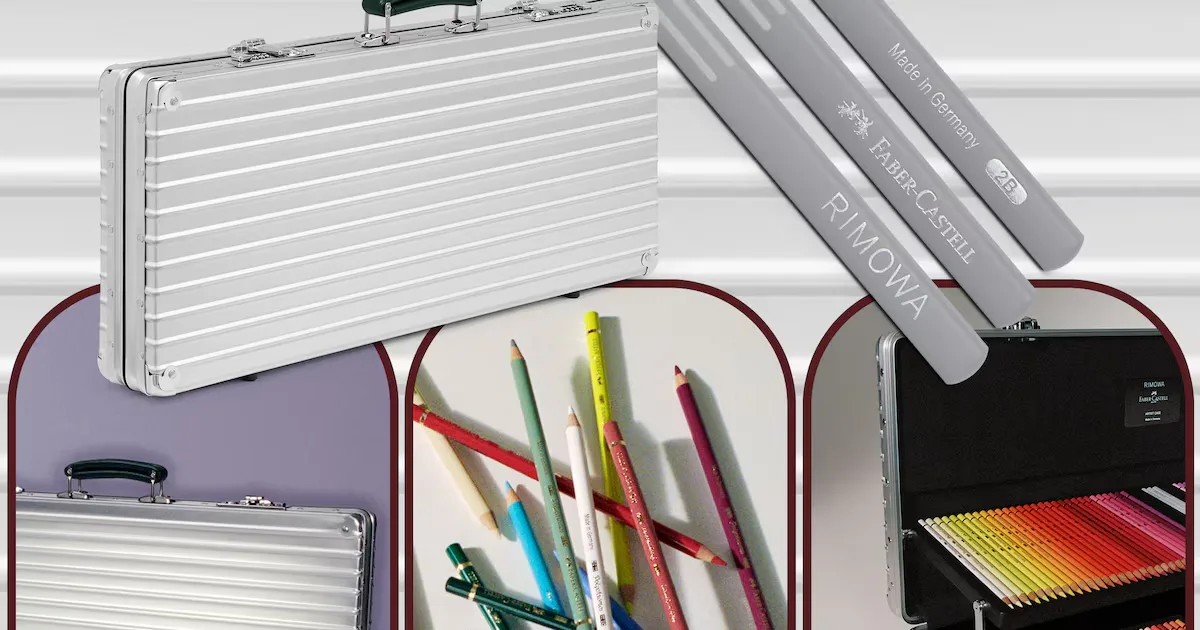 RIMOWA e Faber-Castell lançam estojo artístico com 120 lápis
