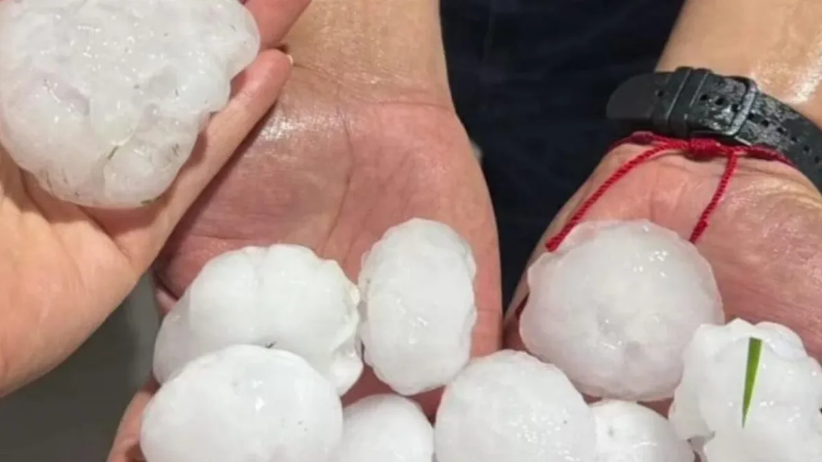 Granizo danifica casas e suspende aulas em Pinhão, no Paraná