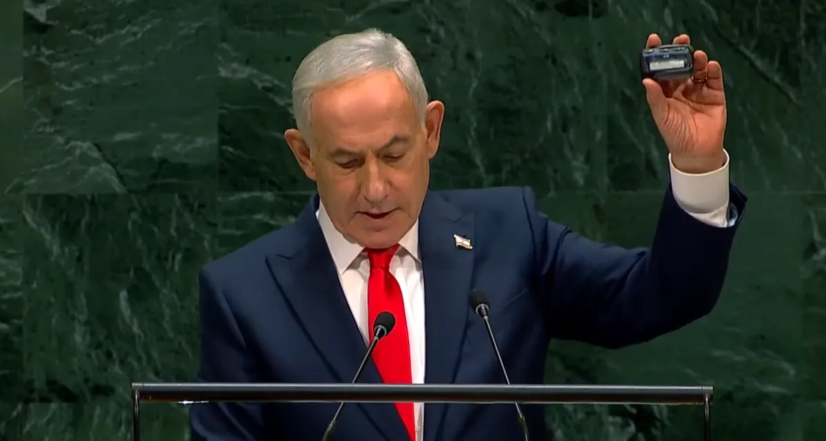 Netanyahu cita explosões de pagers contra o Hezbollah em discurso na ONU