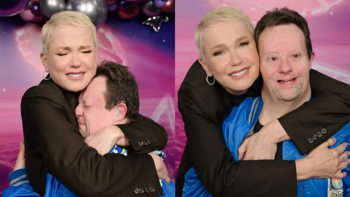 Xuxa reencontra em Curitiba fã que a acompanha desde a chegada à Globo