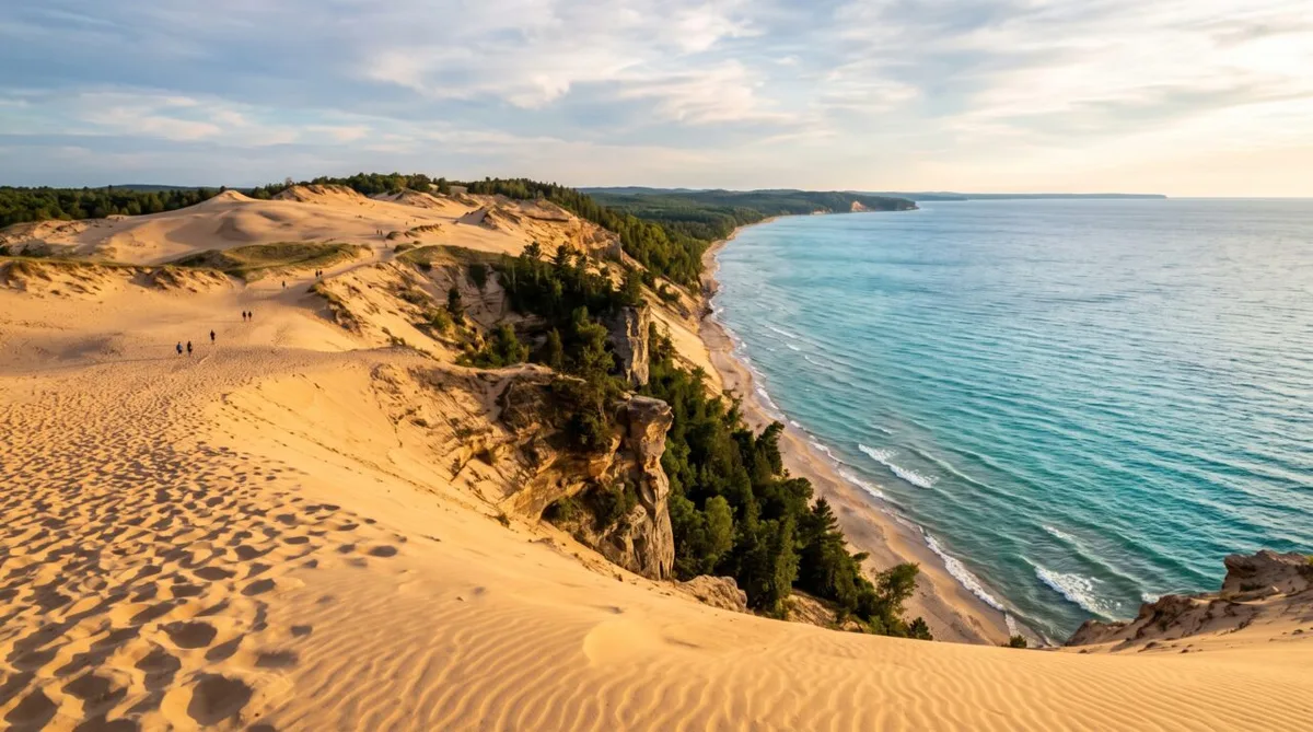 Grand Sable Dunes revelam encontro entre glaciação, vento e areia no Lago Superior