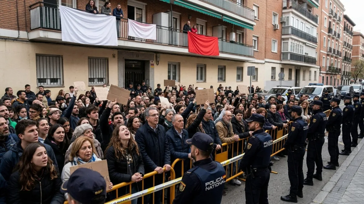 Despejo de aposentada mobiliza manifestantes em Madri após disputa sobre aluguel